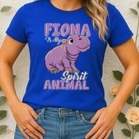 Fiona Is My Spirit Animal Baby Hippo Hippopotamus Lover Funny Gift Women's T-Shirt thumb 2