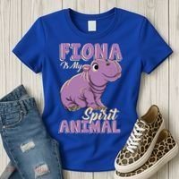 Fiona Is My Spirit Animal Baby Hippo Hippopotamus Lover Funny Gift Women's T-Shirt thumb 3