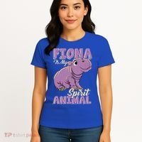 Fiona Is My Spirit Animal Baby Hippo Hippopotamus Lover Funny Gift Women's T-Shirt thumb 4