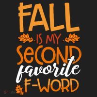 Fall Is My Second Favorite F Word Funny Autumn Gift Hat thumb 2