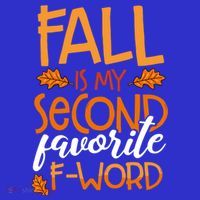 Fall Is My Second Favorite F Word Funny Autumn Gift Visor thumb 3