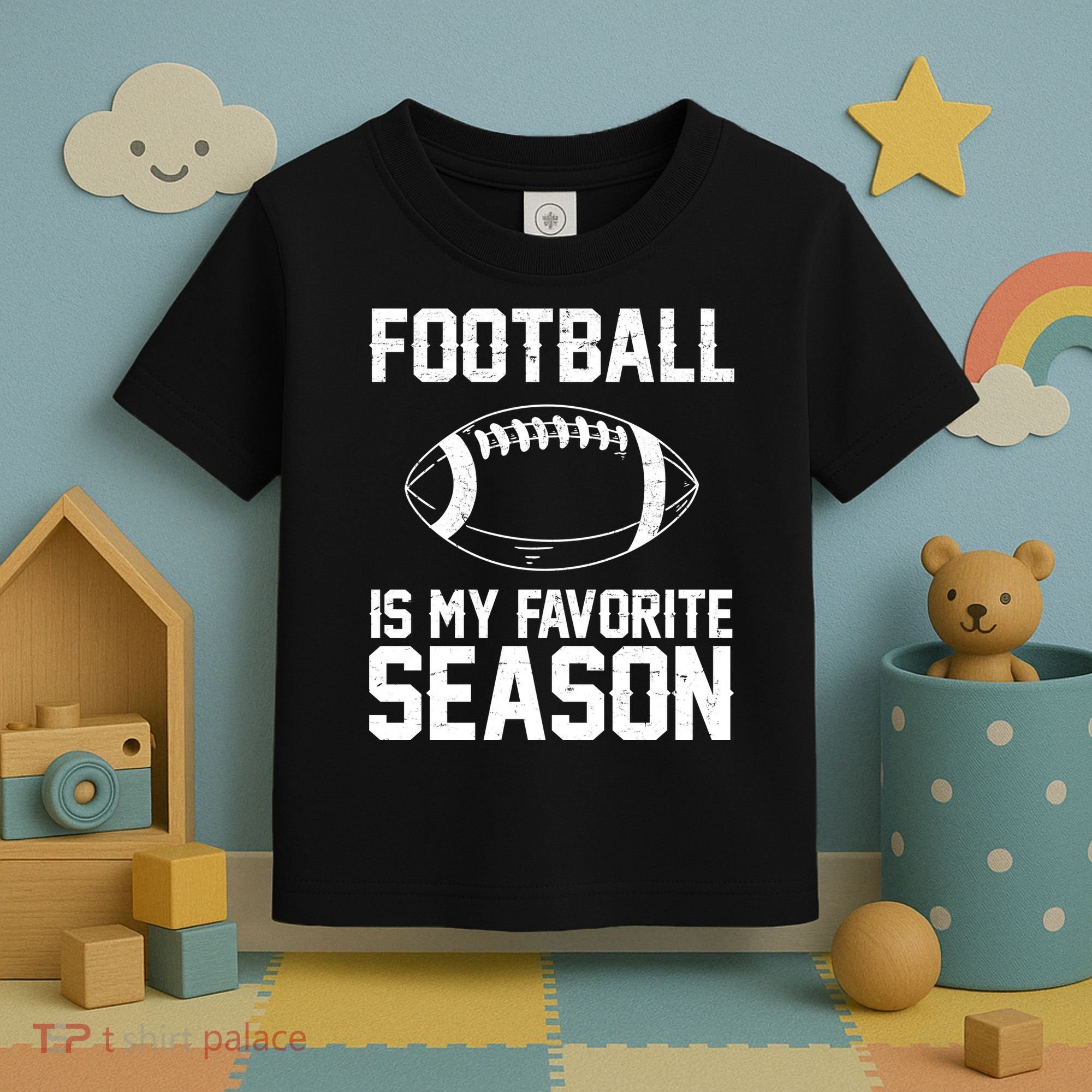 Football Is My Favorite Season Toddler T-Shirt
