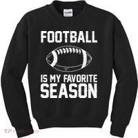 Football Is My Favorite Season Kids Sweatshirt thumb 0