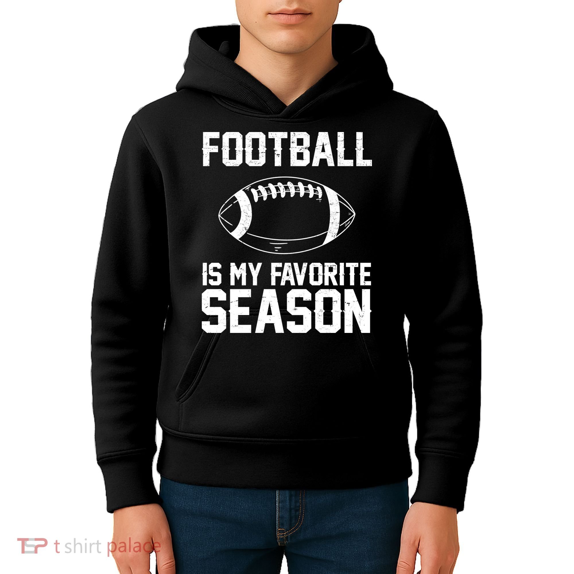Football Is My Favorite Season Kids Hoodie