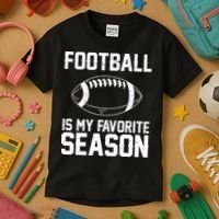 Football Is My Favorite Season Kids T-Shirt thumb 3