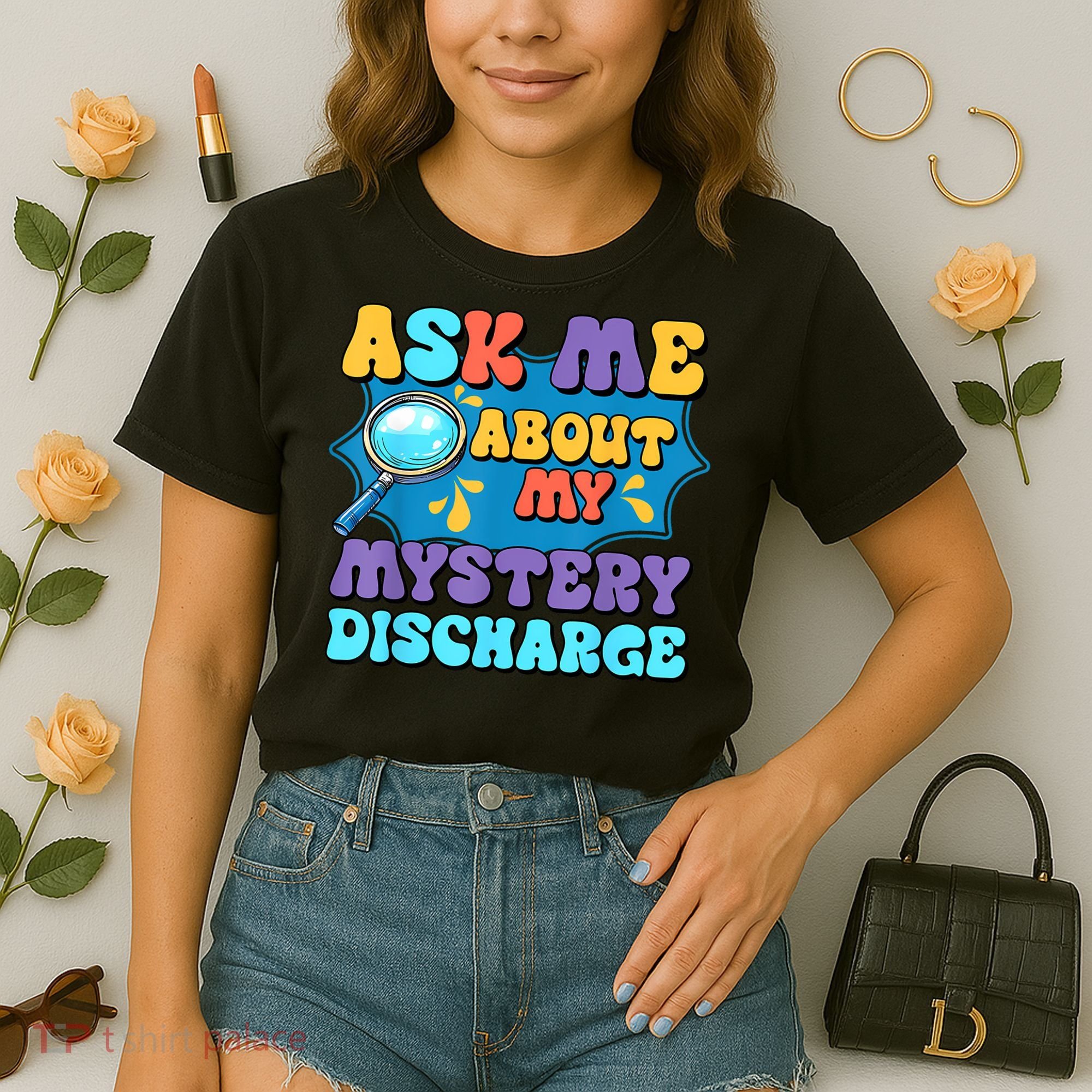 Fun Inappropriate Mystery Discharge Embarrassing Adult Humor Comfort Colors Boxy T-Shirt