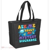 Fun Inappropriate Mystery Discharge Embarrassing Adult Humor Tote Bag thumb 2