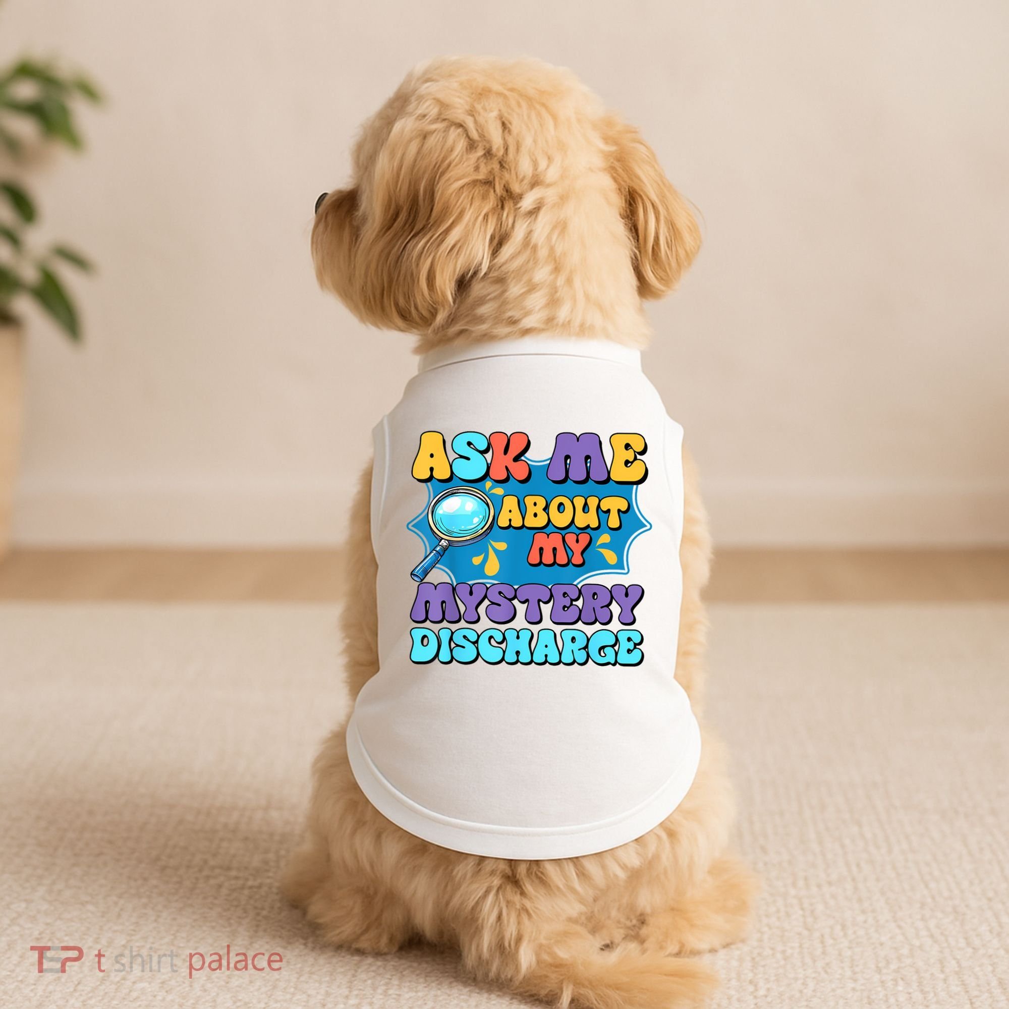 Fun Inappropriate Mystery Discharge Embarrassing Adult Humor Doggie Tank