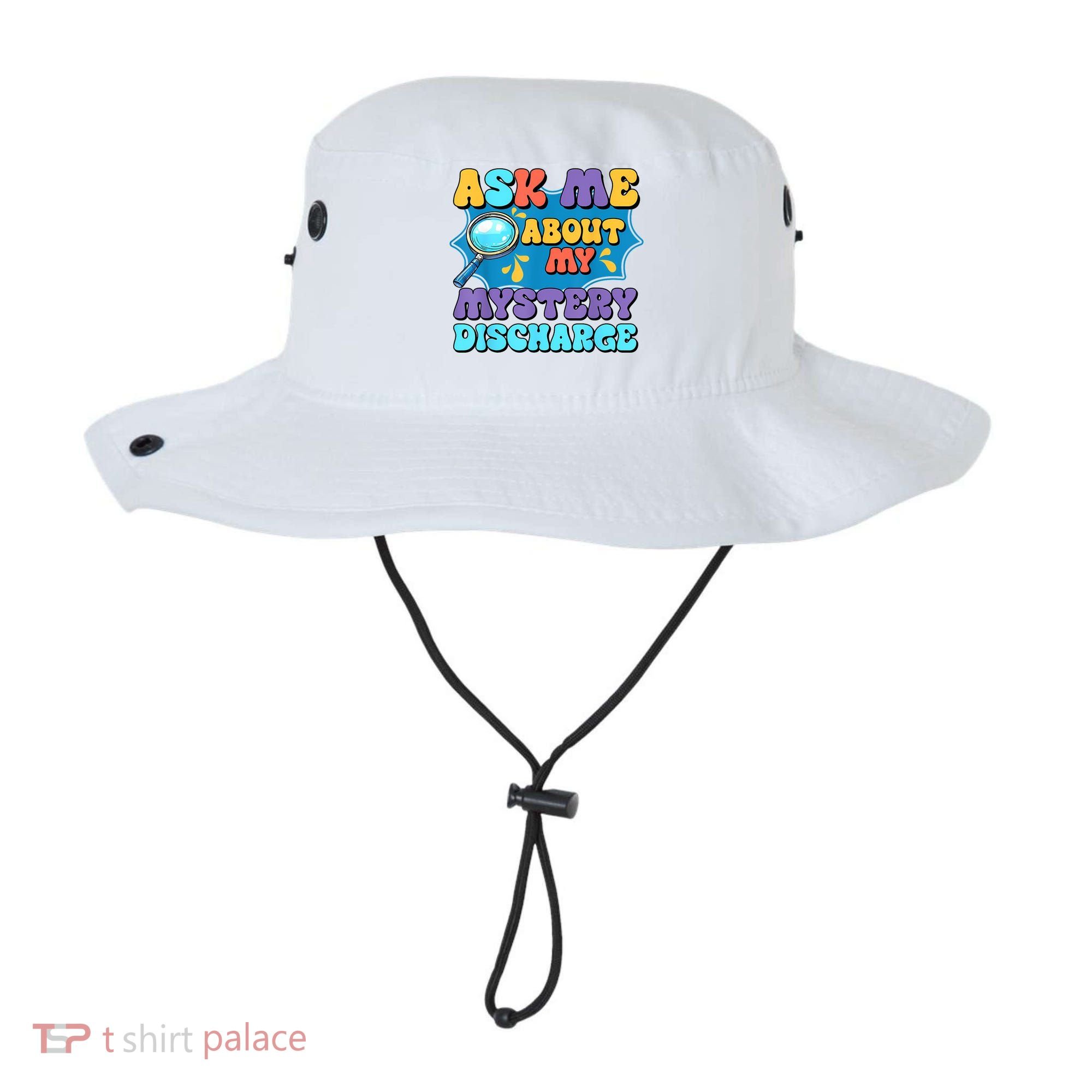 Fun Inappropriate Mystery Discharge Embarrassing Adult Humor Bucket Hat