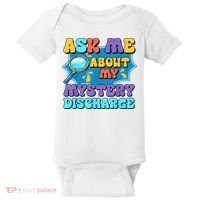 Fun Inappropriate Mystery Discharge Embarrassing Adult Humor Baby Bodysuit thumb 0