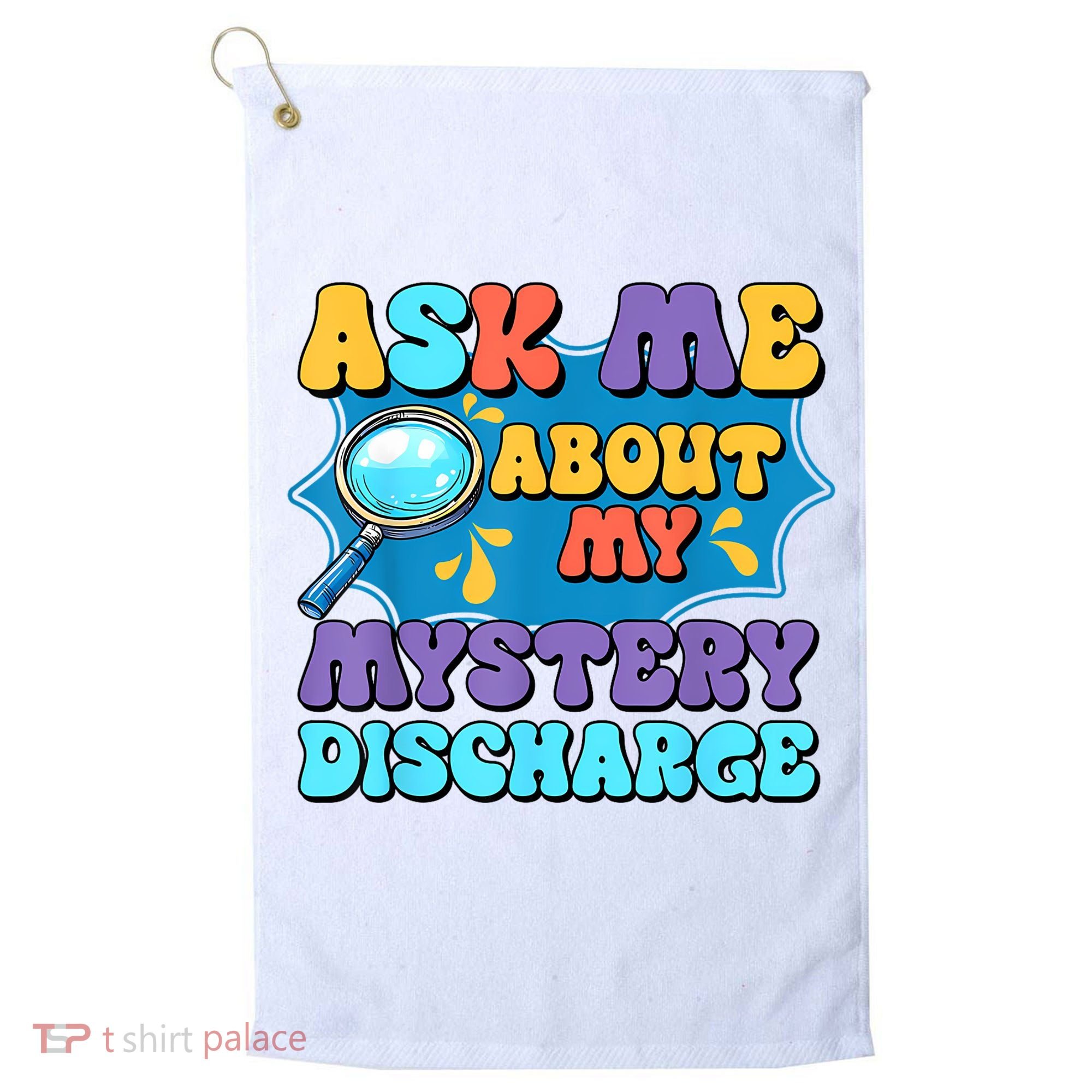 Fun Inappropriate Mystery Discharge Embarrassing Adult Humor Golf Towel