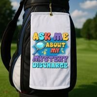 Fun Inappropriate Mystery Discharge Embarrassing Adult Humor Golf Towel thumb 2