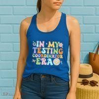 Funny In My Testing Coordinator Era Motivational Students Cute Gift Women's Tank Top thumb 2