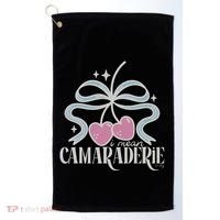 Funny I Mean Camaraderie Terriblay Golf Towel thumb 0