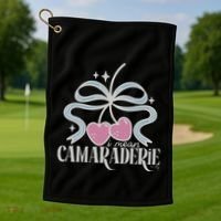 Funny I Mean Camaraderie Terriblay Golf Towel thumb 1