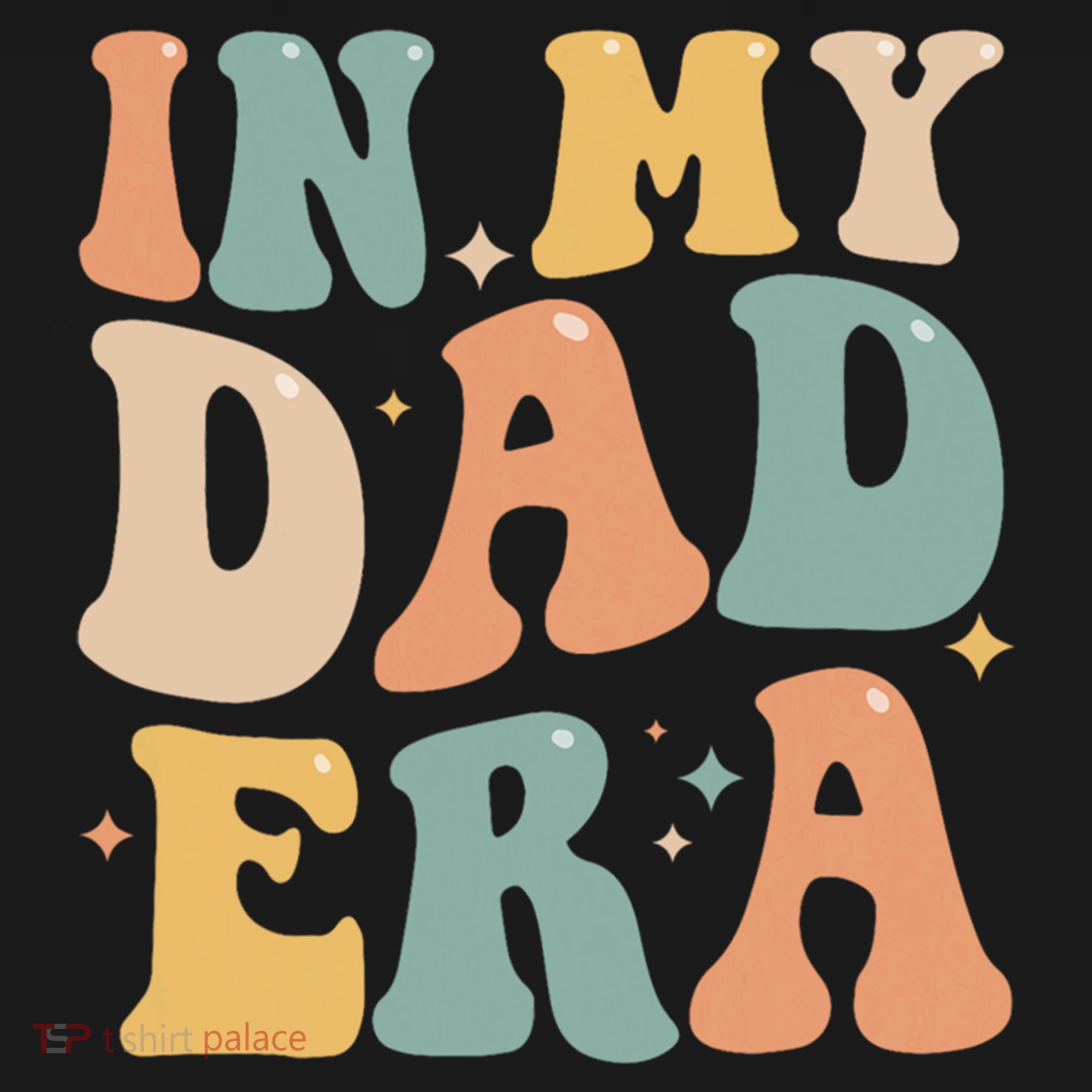 Funny In My Dad Era Lover Groovy Retro Daddy Fathers Day Gift USA-Made Doggie Bandana