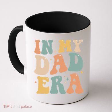 Funny In My Dad Era Lover Groovy Retro Daddy Fathers Day Gift Coffee Mug