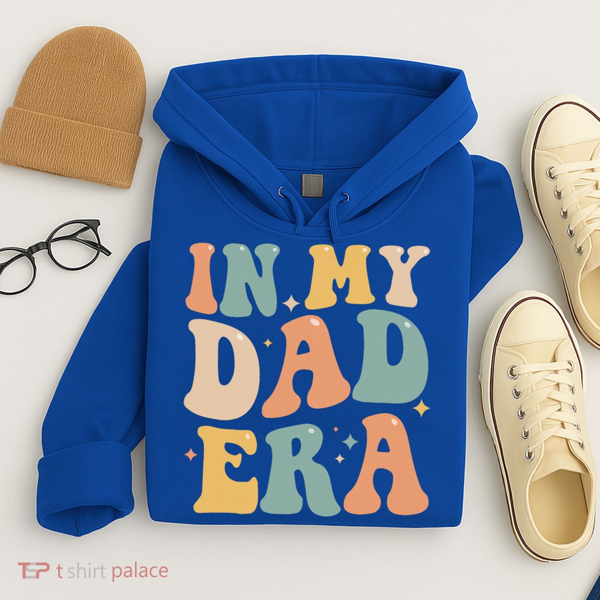 Funny In My Dad Era Lover Groovy Retro Daddy Fathers Day Gift Hoodie