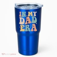 Funny In My Dad Era Lover Groovy Retro Daddy Fathers Day Gift Tumbler thumb 0