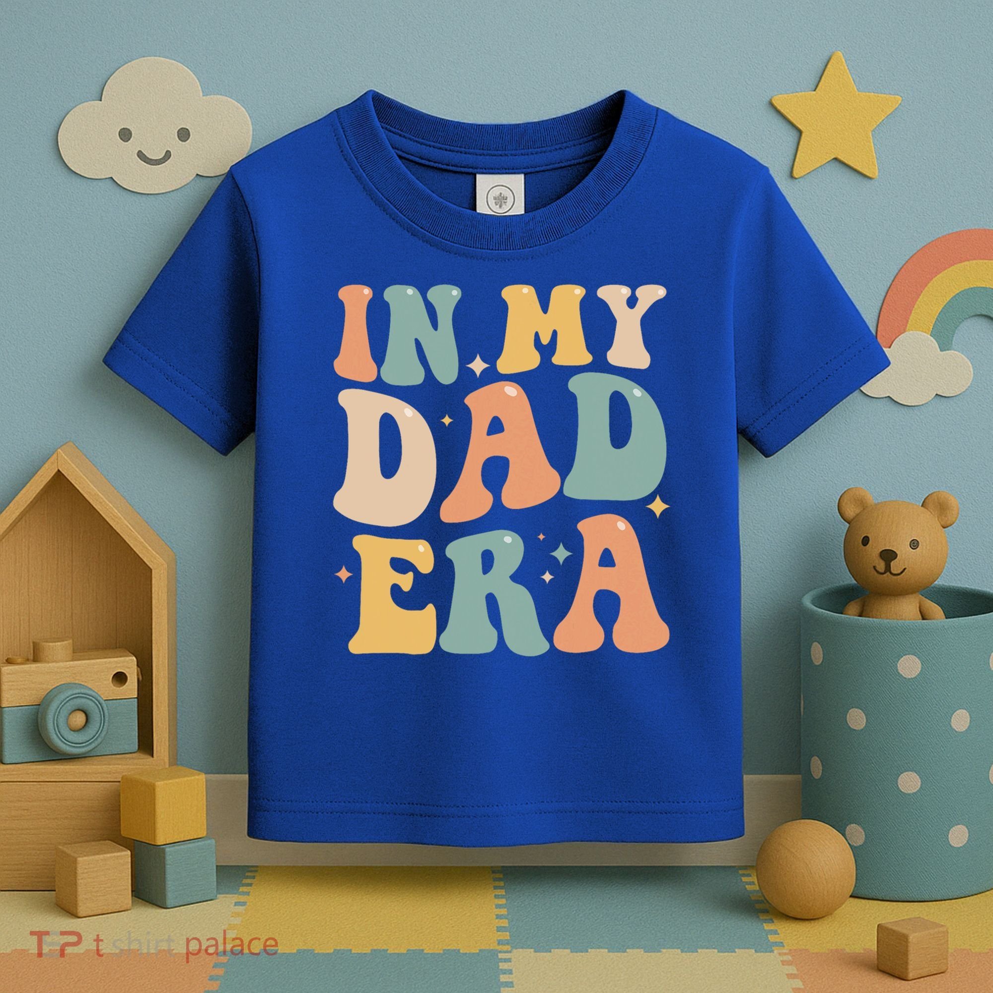 Funny In My Dad Era Lover Groovy Retro Daddy Fathers Day Gift Toddler T-Shirt