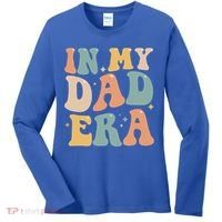 Funny In My Dad Era Lover Groovy Retro Daddy Fathers Day Gift Women's Long Sleeve Shirt thumb 0