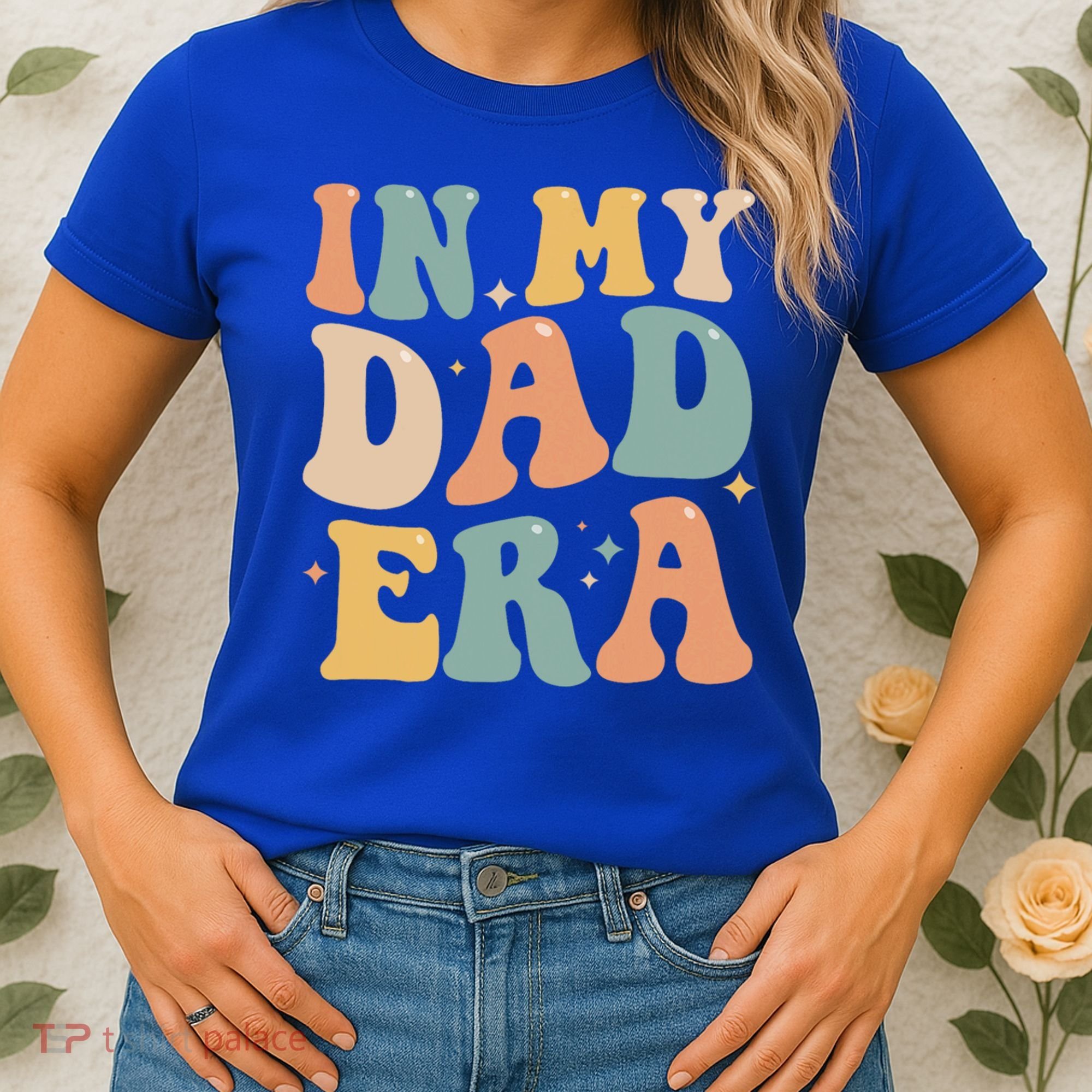 Funny In My Dad Era Lover Groovy Retro Daddy Fathers Day Gift Women's T-Shirt