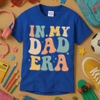 Funny In My Dad Era Lover Groovy Retro Daddy Fathers Day Gift Kids T-Shirt thumb 3