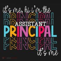 Funny ItS Me Hi IM The Assistant Principal ItS Me School T-Shirt thumb 7