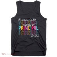 Funny ItS Me Hi IM The Assistant Principal ItS Me School Tank Top thumb 0