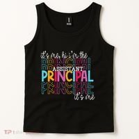 Funny ItS Me Hi IM The Assistant Principal ItS Me School Tank Top thumb 2