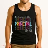 Funny ItS Me Hi IM The Assistant Principal ItS Me School Tank Top thumb 3