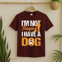 Funny I'm Not Single I Have A Dog T-Shirt thumb 2