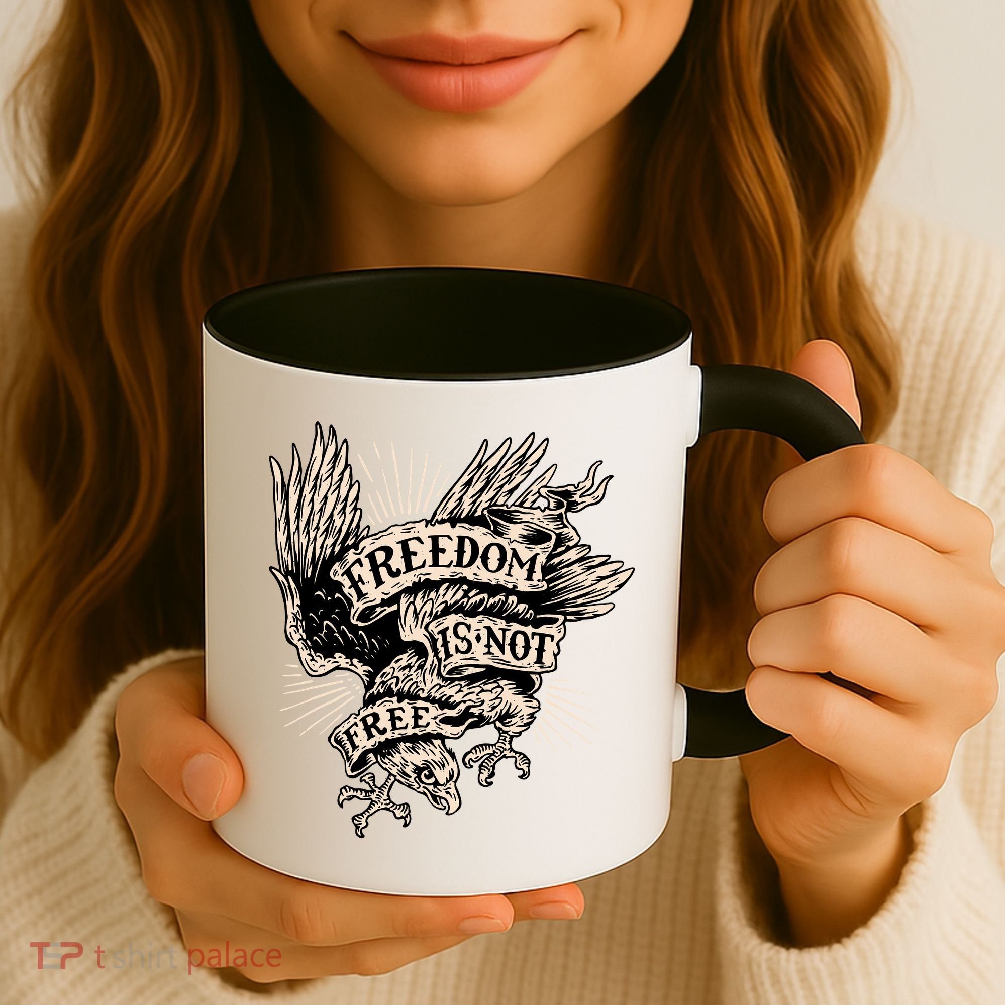 Freedom Is Not Free Eagle Coffee Mug