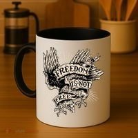 Freedom Is Not Free Eagle Coffee Mug thumb 4
