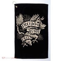 Freedom Is Not Free Eagle Golf Towel thumb 0