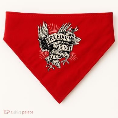 Freedom Is Not Free Eagle USA-Made Doggie Bandana