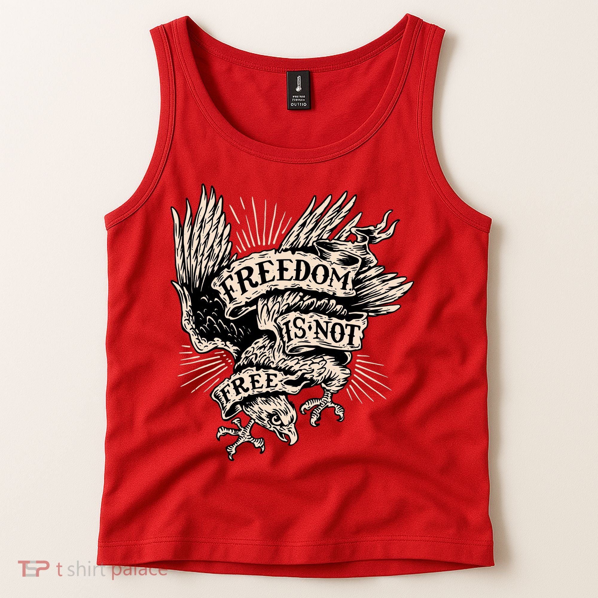 Freedom Is Not Free Eagle Tank Top