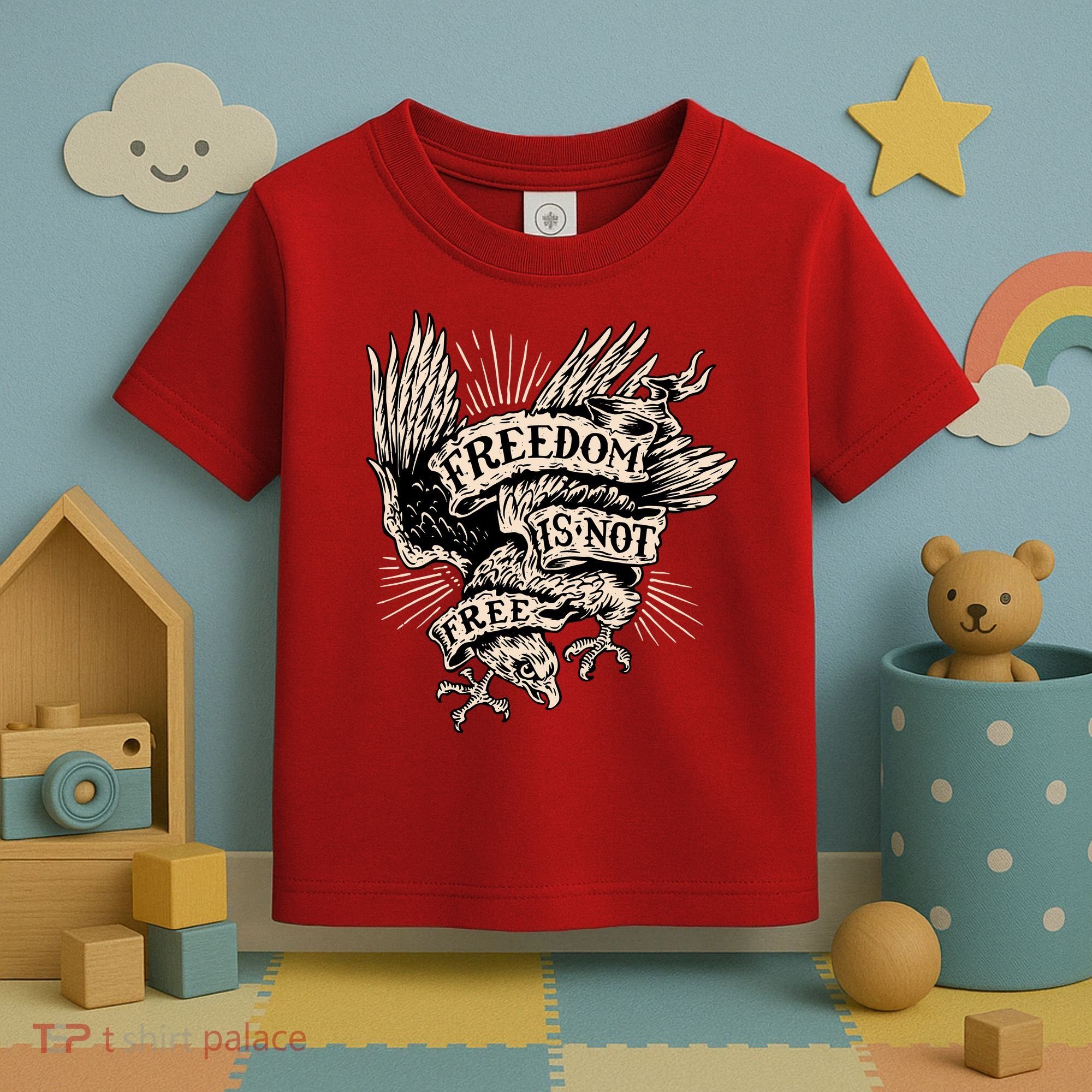 Freedom Is Not Free Eagle Toddler T-Shirt