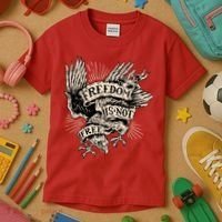 Freedom Is Not Free Eagle Kids T-Shirt thumb 3