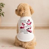 Flamingo IM Not Crazy IM Just Special Funny MotherS Day Doggie Tank thumb 2