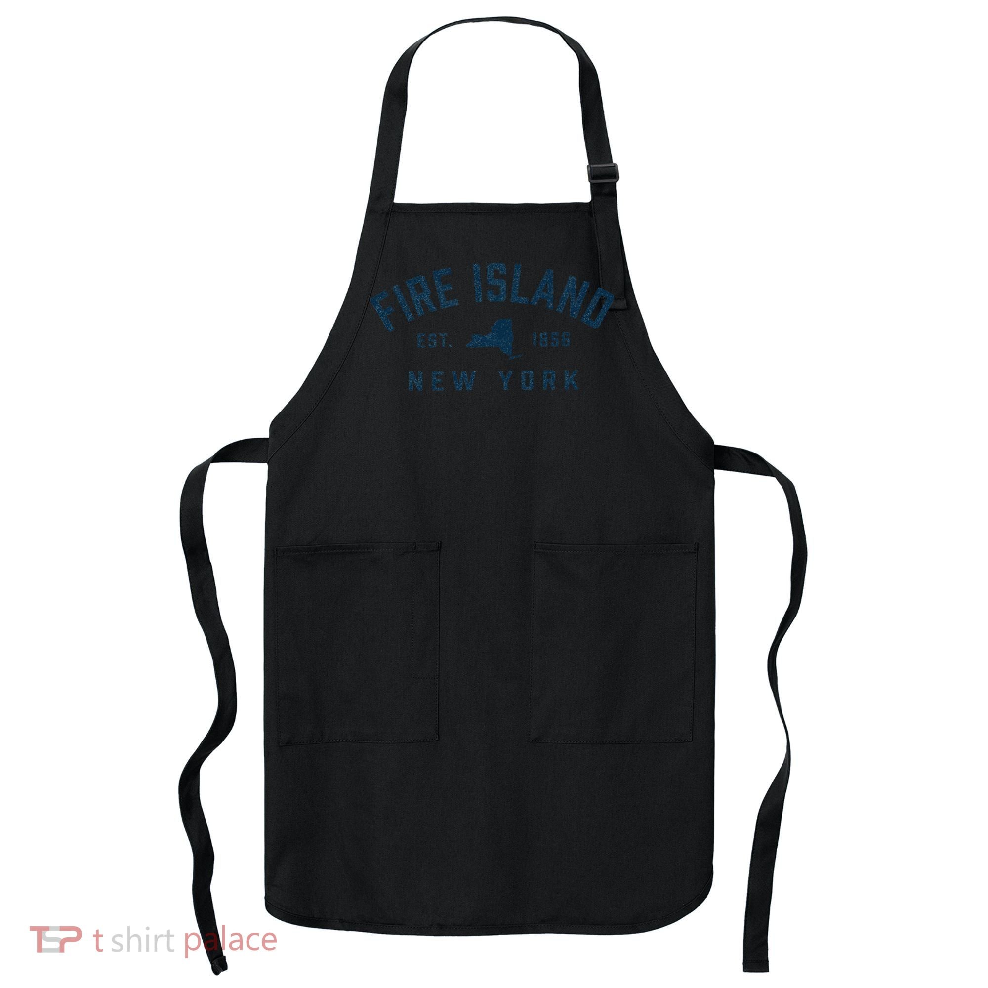 Fire Island New York Preppy Throwback Retro Souvenir Apron
