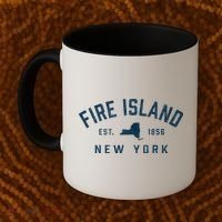Fire Island New York Preppy Throwback Retro Souvenir Coffee Mug thumb 2