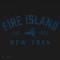Fire Island New York Preppy Throwback Retro Souvenir Coaster thumb 2