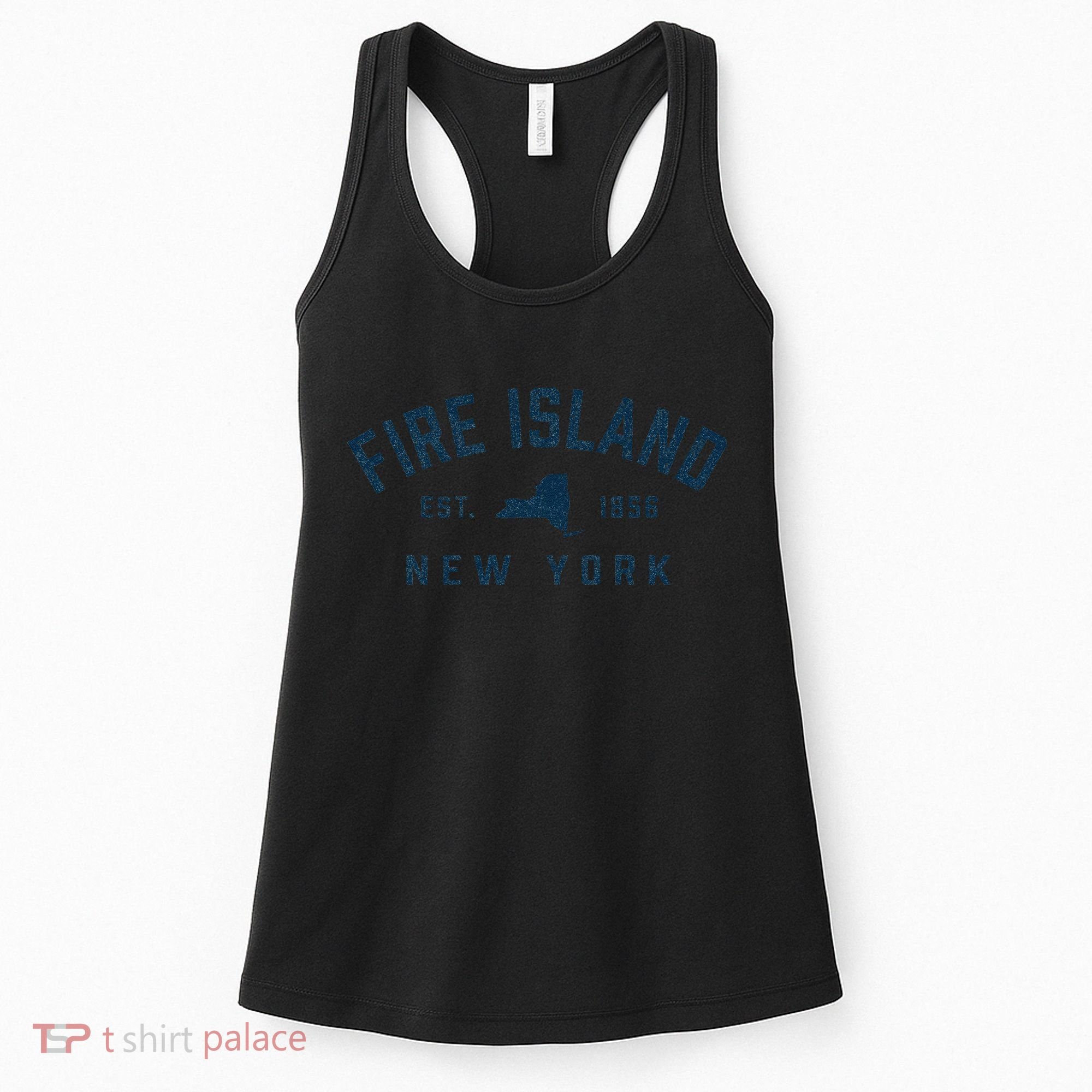 Fire Island New York Preppy Throwback Retro Souvenir Women's Tank Top