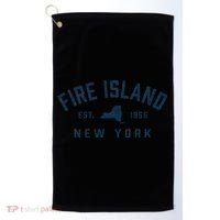 Fire Island New York Preppy Throwback Retro Souvenir Golf Towel thumb 0