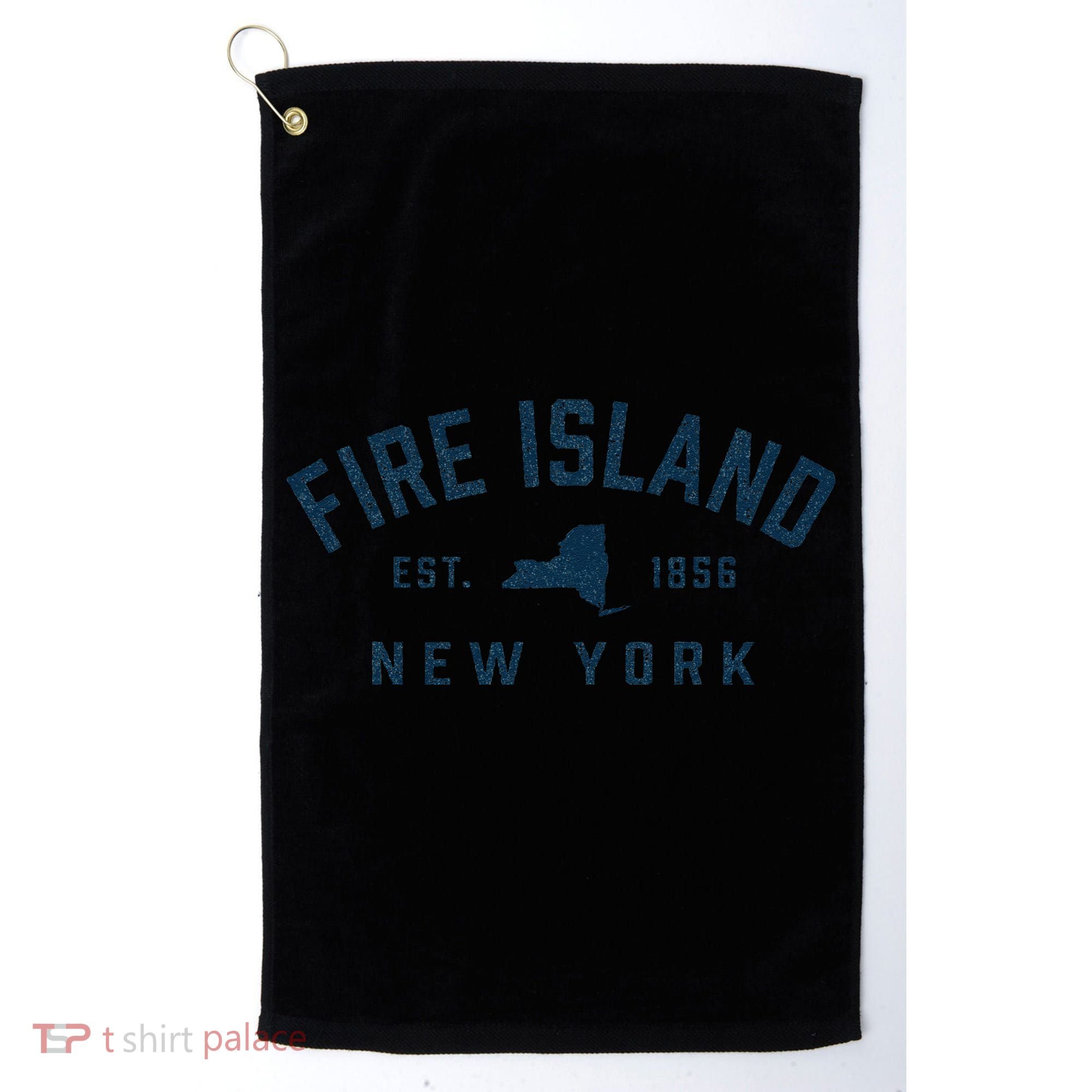 Fire Island New York Preppy Throwback Retro Souvenir Golf Towel
