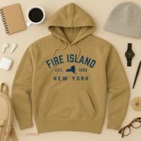 Fire Island New York Preppy Throwback Retro Souvenir Hoodie thumb 3