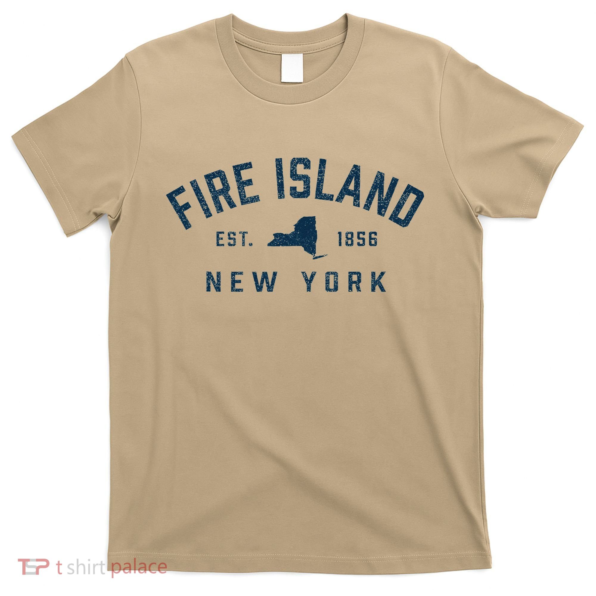 Fire Island New York Preppy Throwback Retro Souvenir T-Shirt