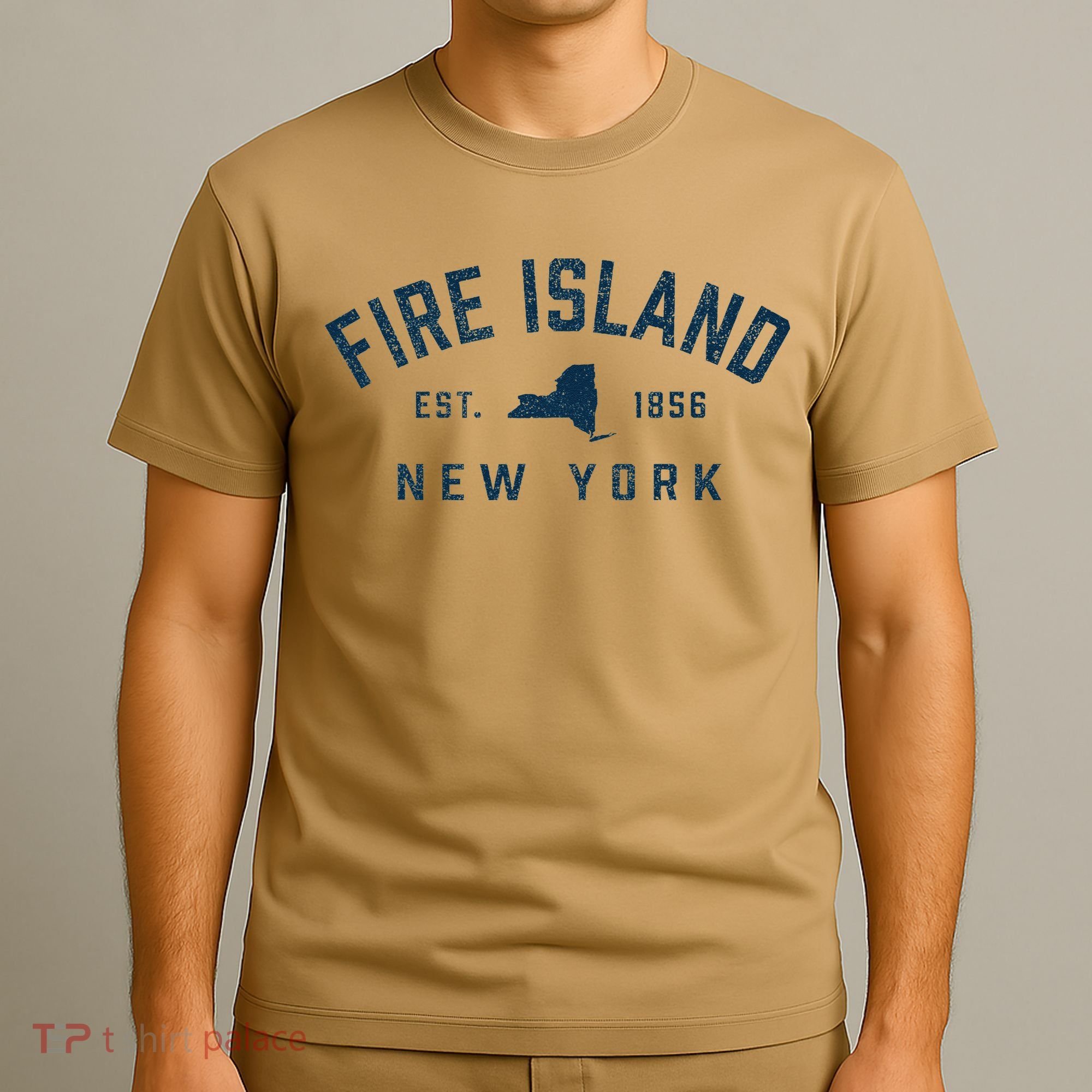 Fire Island New York Preppy Throwback Retro Souvenir T-Shirt