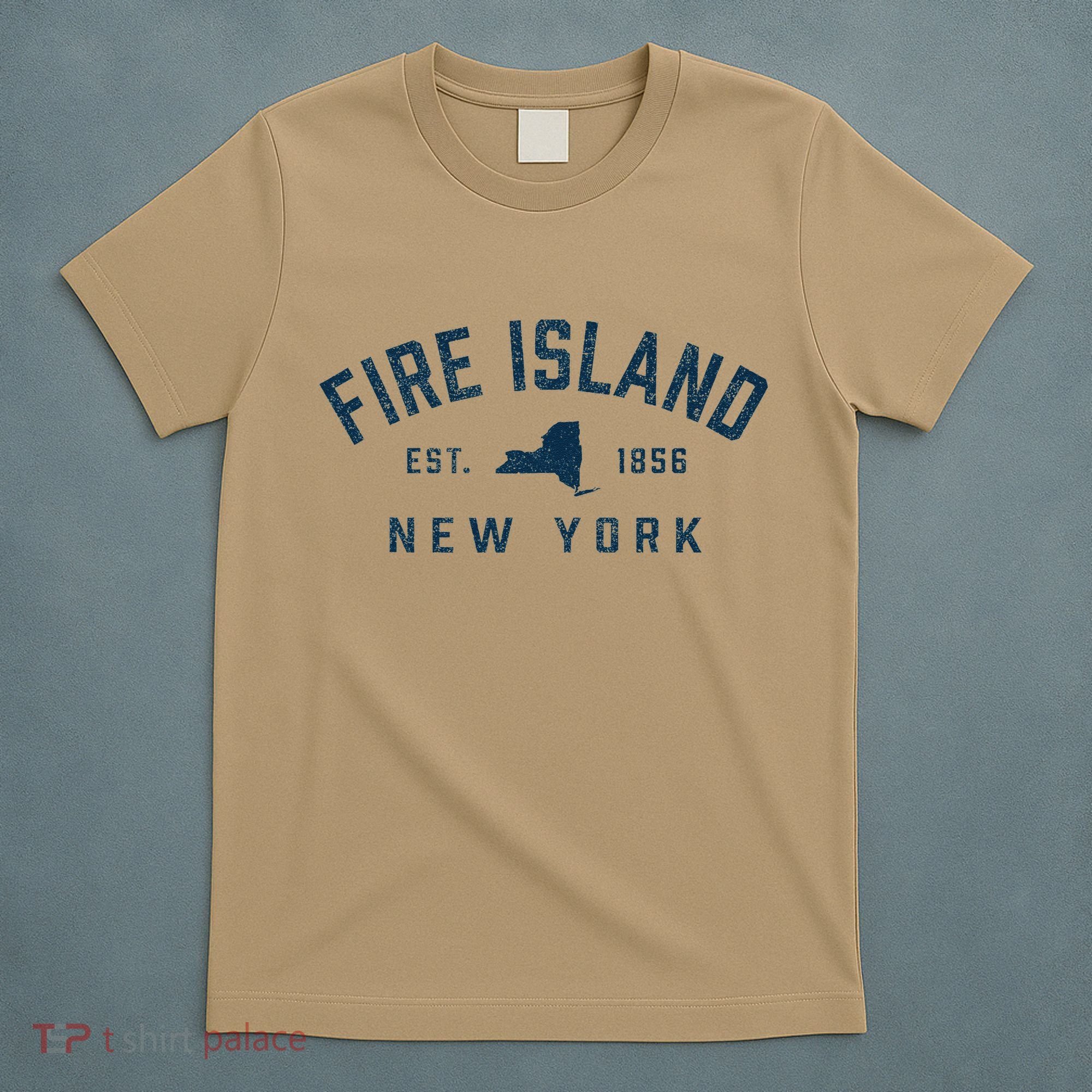 Fire Island New York Preppy Throwback Retro Souvenir T-Shirt